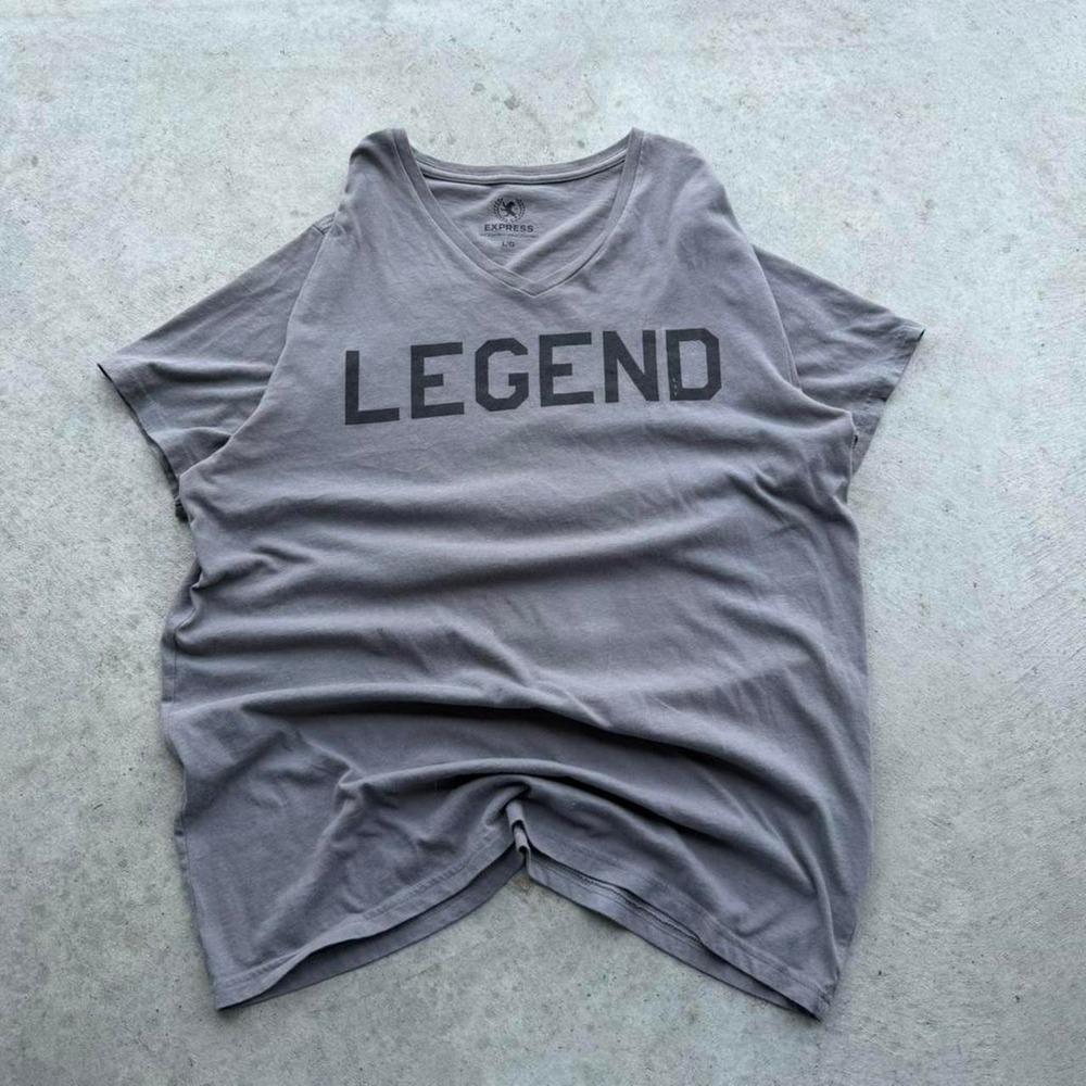 Grey Express Legend V-Neck T-Shirt